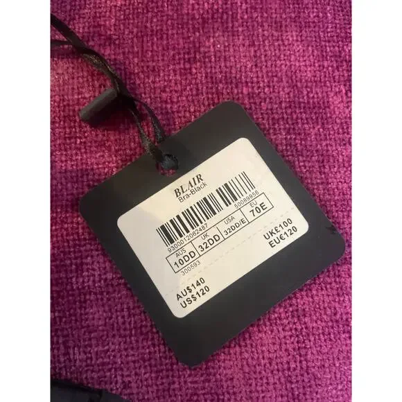 HONEY BIRDETTE Blair Bra Black NWT Size 32DD 32E Padded Bralette Bustier Corset - Picture 7 of 8